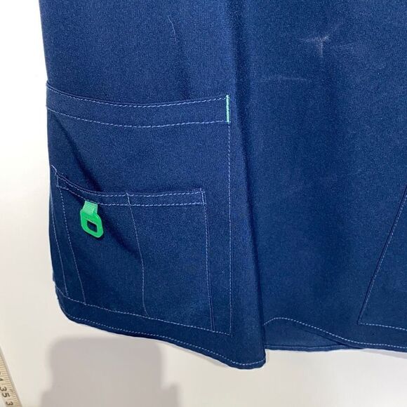 Carhartt Men's V-neck Short Sleeve Scrub Suit In Blue Size L - Picture 4 of 8